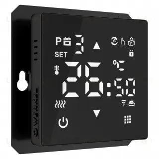 Сенсорный терморегулятор для теплого пола умный дом Werkel 16А/3500Вт, черный a056754 a056754