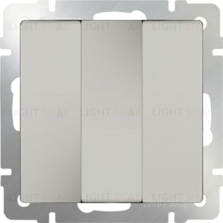 Выключатель трехклавишный Werkel 10A/250В слоновая кость a051488 a051488