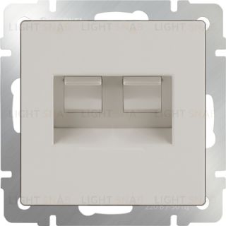 Интернет розетка двойная Werkel 5 категории RJ-45 слоновая кость a051489 a051489