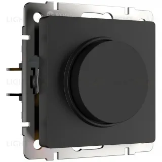 Светорегулятор поворотный Werkel до 600 Вт черный матовый a069583 a069583