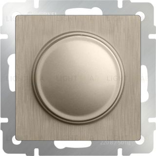 Светорегулятор поворотный Werkel до 600 Вт, шампань рифленый a051419 a051419