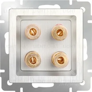 Акустическая розетка Werkel х4, перламутровый рифленый a040902 a040902