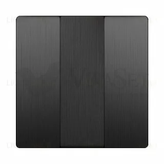 Выключатель трехклавишный Werkel 10A/250В графит рифленый a051131+Набор клавиш для выключателя трехклавишного Werkel (графит рифленый) a051131 + a050742