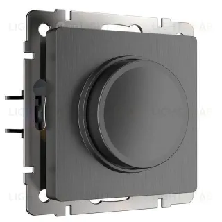 Светорегулятор поворотный Werkel до 600 Вт графит рифленый a051686 a051686