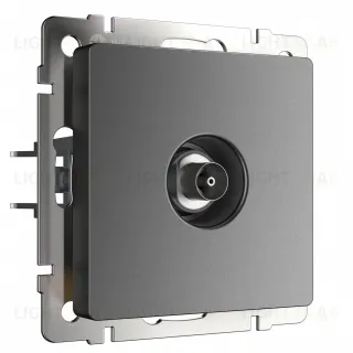 ТВ-розетка оконечная Werkel графит матовый a063109 a063109