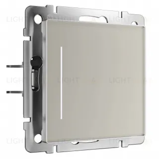 Сенсорный выключатель Werkel одноклавишный с подсветкой 1000Вт, 4А/230В, дымчатый a069762 a069762