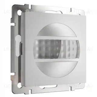 Датчик движения 2-х проводный с выключателем до 500Вт лампы накаливания, до 200Вт LED, Werkel, серебряный матовый a066809 a066809