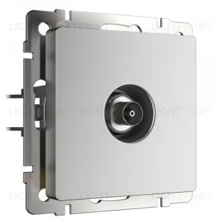 ТВ-розетка оконечная Werkel серебряный матовый a063621 a063621