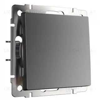 Выключатель одноклавишный перекрестный Werkel 10A/250В (из 3-х мест), графит матовый a051117+a063111 a051117 + a063111