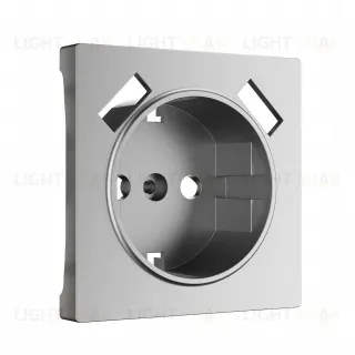 Розетка с заземлением шторками и USBх2 Werkel 16A/250В, винтовой зажим, серебряный матовый a051141+a063623 a051141 + a063623