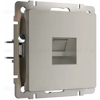 Интернет розетка одинарная Werkel 5 категории RJ-45 дымчатый a069467 a069467