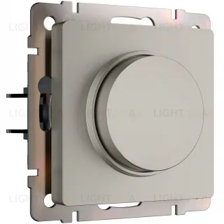 Светорегулятор поворотный Werkel до 600 Вт (LED лампы до 200вт) дымчатый a069461 a069461