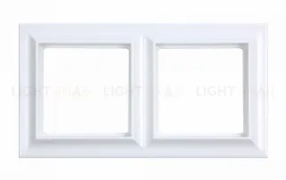 Рамка двойная Jung Eco Profi Standart белый EPS482WW EPS482WW