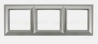 Рамка тройная Jung Eco Profi Standart, алюминий EPS483AL EPS483AL