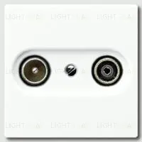 Телевизионная розетка оконечная Jung TV-FM S2900+A561PLTVWW S2900 + A561PLTVWW