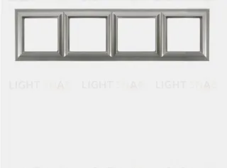 Рамка четверная Jung Eco Profi Standart, алюминий EPS484AL EPS484AL