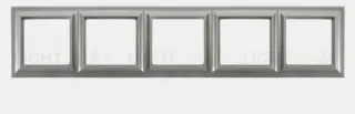 Рамка пятерная Jung Eco Profi Standart, алюминий EPS485AL EPS485AL