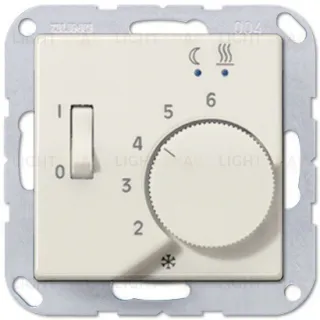 Терморегулятор Jung с выносным датчиком для электрического теплого пола, 10A/230B FTR231+A1749BF FTR231 + A1749BF