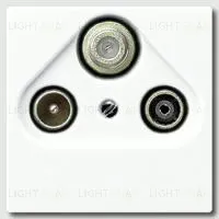 Телевизионная розетка оконечная Jung TV-SAT-FM S4100+A561PLSATWW S4100 + A561PLSATWW