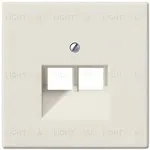 Розетка компьютерная двойная Jung RJ45 6-й кат. epuae8-8upok6+A569-2BFPLUA epuae8-8upok6 + A569-2BFPLUA