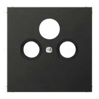 Телевизионная розетка оконечная TV-SAT-FM Jung Eco Profi черный матовый S4100+EP561BFPLSATSWM S4100 + EP561BFPLSATSWM