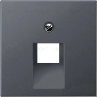 Розетка компьютерная одинарная Jung Eco Profi RJ45 6-й кат., антрацит EPUAE8UPOK6+EP569-1BFPLUAAN EPUAE8UPOK6 + EP569-1BFPLUAAN