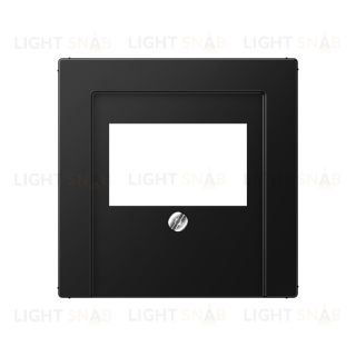 Розетка USB двойная для зарядки тип А+С, 2x700мA, винтовой зажим, Jung черный матовый A569BFPLTSWM+USB15CAWW A569BFPLTSWM + USB15CAWW