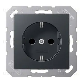 Розетка с заземлением Jung Eco Profi 16А/250В, антрацит EP1420AN EP1420AN