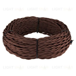 Ретро кабель витой 3х1,5 (коричневый) 20 м a051404 a051404