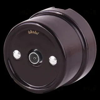 Розетка ТВ Werkel Retro керамика, коричневый a036809 a036809