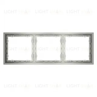 Рамка тройная Voltum S70, сталь VLS100305 VLS100305