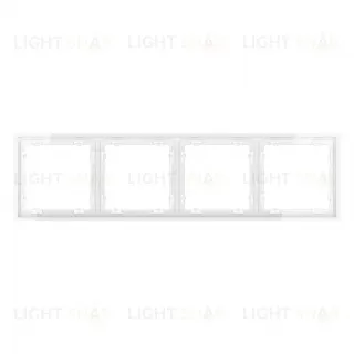 Рамка четверная Voltum S70, белый глянцевый VLS100401 VLS100401