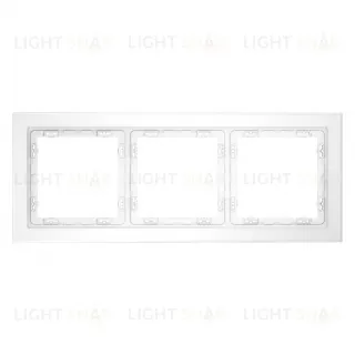 Рамка тройная Voltum S70, белый матовый стекло VLS110302 VLS110302