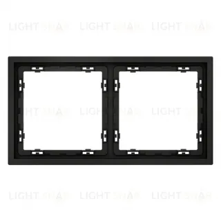 Рамка двойная Voltum S70, черный матовый VLS100208 VLS100208