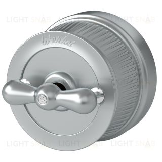 Переключатель поворотный одноклавишный 10А/250В Werkel Retro матовый хром a044911 a044911