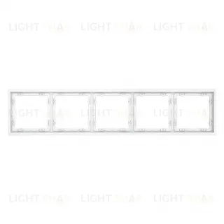 Рамка пятерная Voltum S70, белый матовый VLS100502 VLS100502