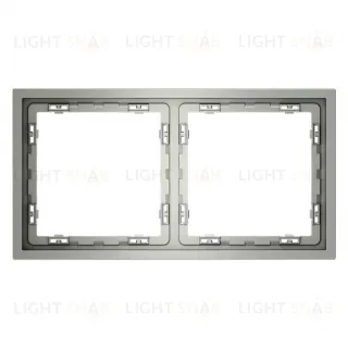 Рамка двойная Voltum S70, сталь VLS100205 VLS100205