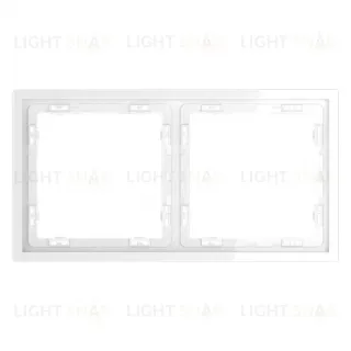 Рамка двойная Voltum S70, белый глянцевый VLS100201 VLS100201