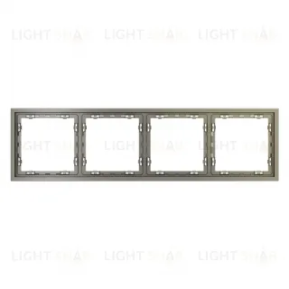 Рамка четверная Voltum S70, шелк VLS100404 VLS100404