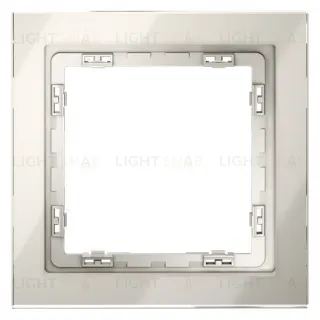 Рамка одинарная Voltum S70, кашемир стекло VLS110103 VLS110103