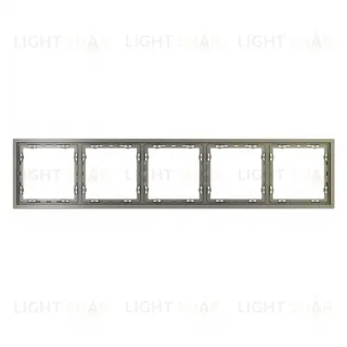 Рамка пятерная Voltum S70, шелк VLS100504 VLS100504