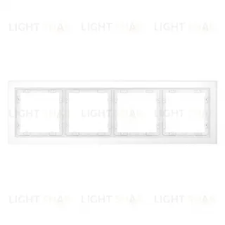 Рамка четверная Voltum S70, белый матовый стекло VLS110402 VLS110402