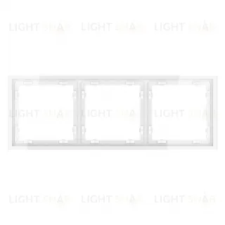 Рамка тройная Voltum S70, белый глянцевый VLS100301 VLS100301