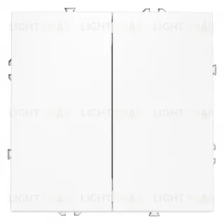 Выключатель двухклавишный Voltum S70 10А, белый матовый VLS020102 VLS020102