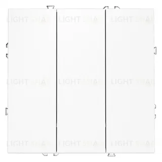 Выключатель трехклавишный Voltum S70 10А, белый матовый VLS030102 VLS030102