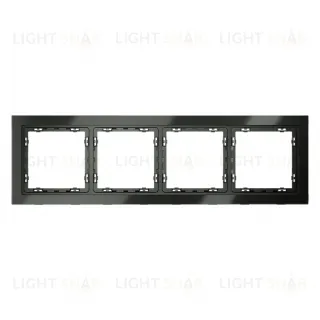 Рамка четверная Voltum S70, титан стекло VLS110406 VLS110406