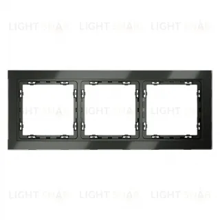 Рамка тройная Voltum S70, титан стекло VLS110306 VLS110306