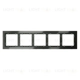 Рамка пятерная Voltum S70, титан стекло VLS110506 VLS110506