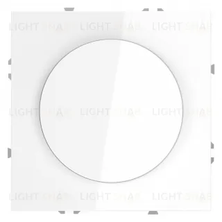 Светорегулятор поворотно-нажимной (LED 200Вт, галог. и лампы накал. 600Вт) Voltum S70, белый глянцевый VLS070301 VLS070301