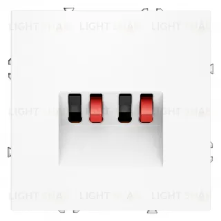 Розетка акустическая двойная Voltum S70, белый матовый VLS060302 VLS060302